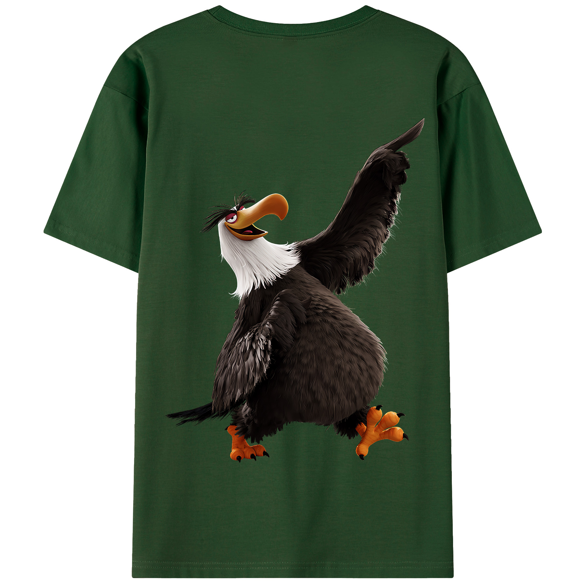（画像用） Angry Birds アングリーバード 綿100％半袖Tシャツ（背面プリント）